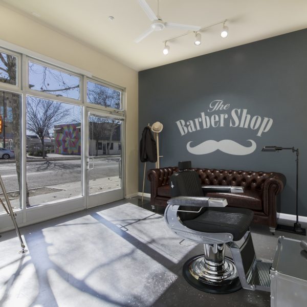 Render of Barbershop furniture done in 3D