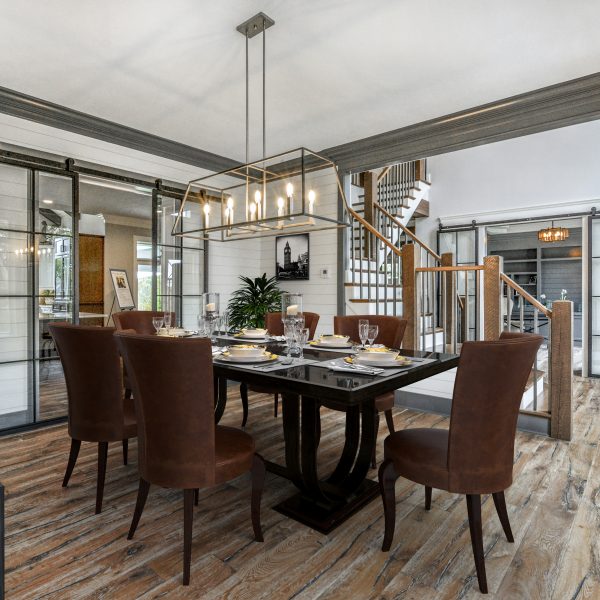 Virtual staging of dinning room